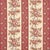 SAMPLE - Schumacher Sylvain Floral Stripe Fabric In Rouge For Sale