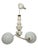White Vintage Art Nouveau Chandelier, Poland, 1970s For Sale - Image 8 of 8