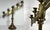 Antique U.S. Army Brass Candelabras: Adjustable Pair For Sale - Image 6 of 10