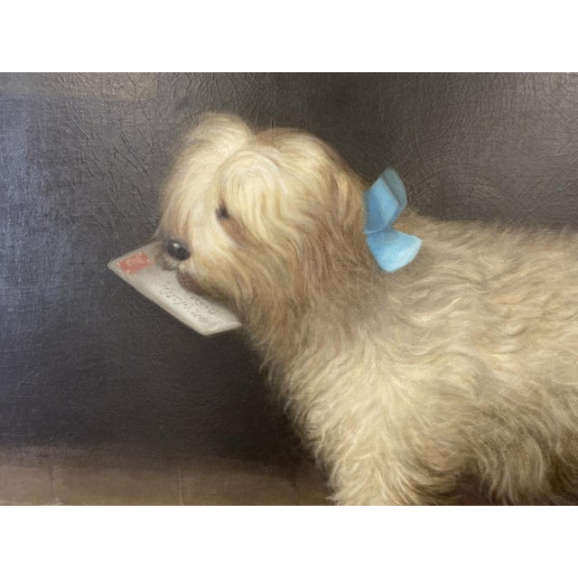 John Hunter Thompson (British, 1808-1890) Large Oil Painting of a Favorite Dog Named Flora For Sale - Image 11 of 14