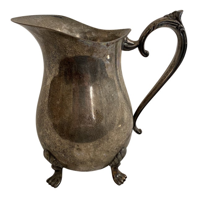 Vintage Leonard Silverplate Water Pitcher For Sale