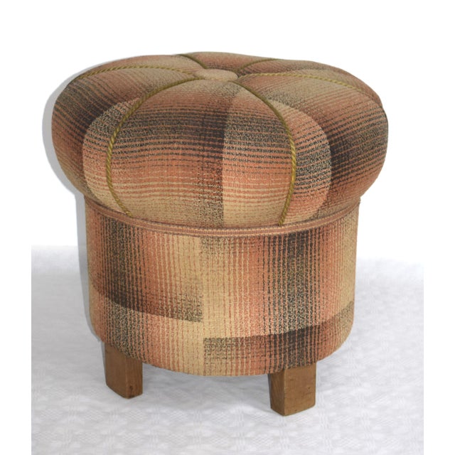 Vintage Art Deco Pouf, 1930s For Sale - Image 3 of 7