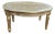 1950s French Louis XVI Gold Beech Cane Coffee Table - 1 Pc For Sale