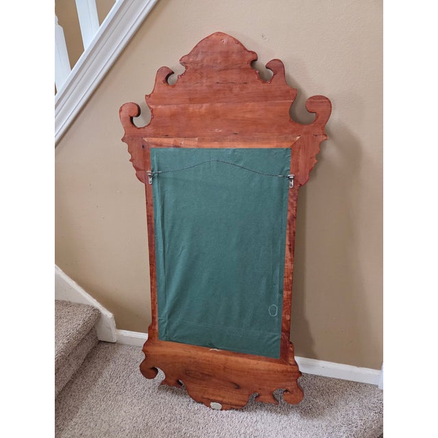 Vintage Chippendale Style Wall Mirror For Sale - Image 9 of 10