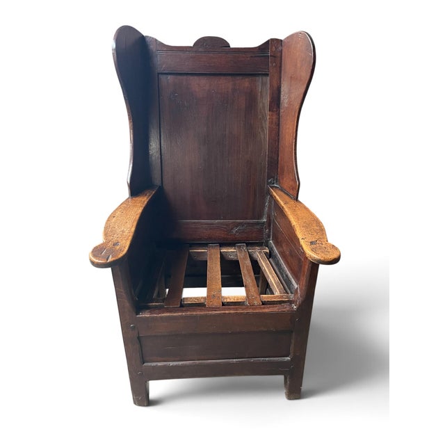 Antique English Lambing Chair, 1800s For Sale - Image 6 of 6