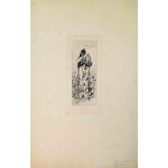 Félicien Rops, In the Pusta, 1880s, Etching For Sale - Image 3 of 3
