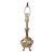 Vintage Gold Cast Metal Fruit Basket Table Lamp, Hollywood Regency For Sale