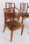 Empire Armchairs in Mahogany and Striped Fabric Upholstery, 1970s, Set of 4 For Sale - Image 6 of 9