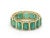 Natural 6.31 cts Zambian emerald band ring in 18k gold For Sale In New York - Image 6 of 18