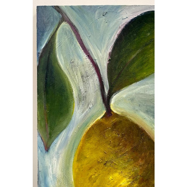 This wonderful and brightly colored large acrylic on canvas with energetic brush strokes is by California artist Judy...