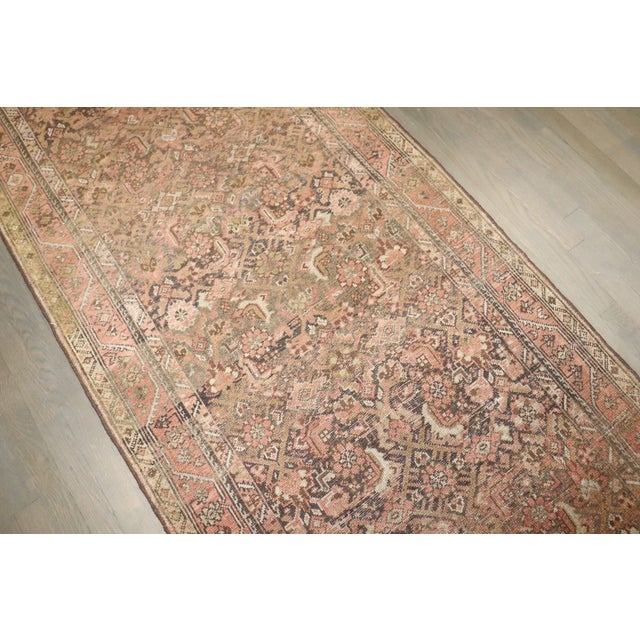 Early 20th Century Early 20th Century Brown Persian Malayer Runner - 3'3" x 13'1" For Sale - Image 5 of 7