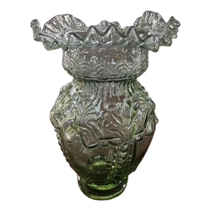 Extra-Large 1990s Green Glass Vase