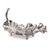 Contemporary Calathea Leaf Polished Silver Sculpture- Large For Sale - Image 3 of 9