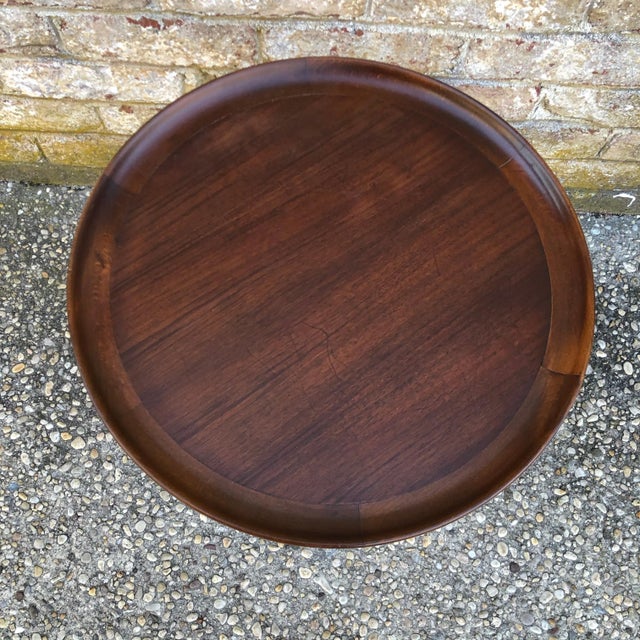 Mid-Century Modern 1960s Danish Teak Tray Table For Sale - Image 3 of 9
