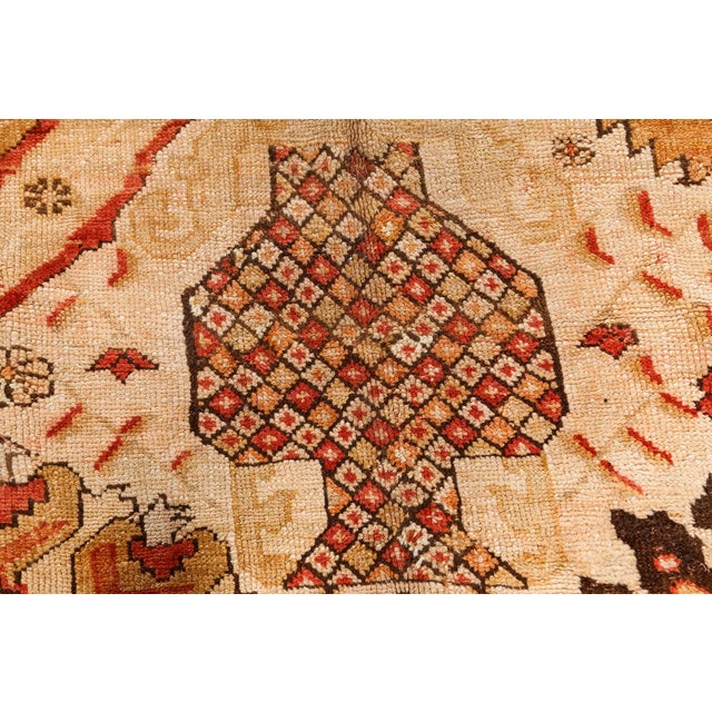 1900 - 1909 Antique Turkish Oushak Runner For Sale - Image 5 of 8