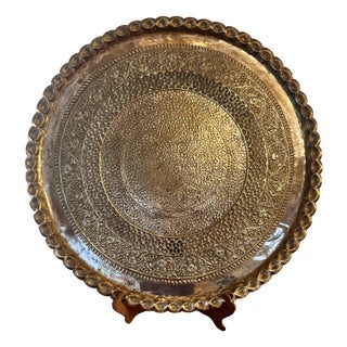 Large Antique Mixed Metal Tray, 1860 For Sale