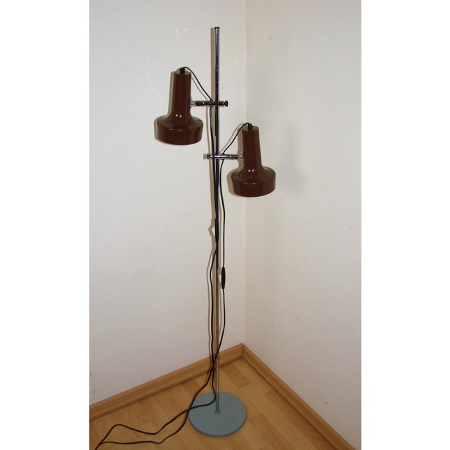 Floor Lamp by Omi Koch & Lowy, 1970s, in Very Good conditions. Designed 1970 to 1979 European Plug (up to 250V).The wiring...