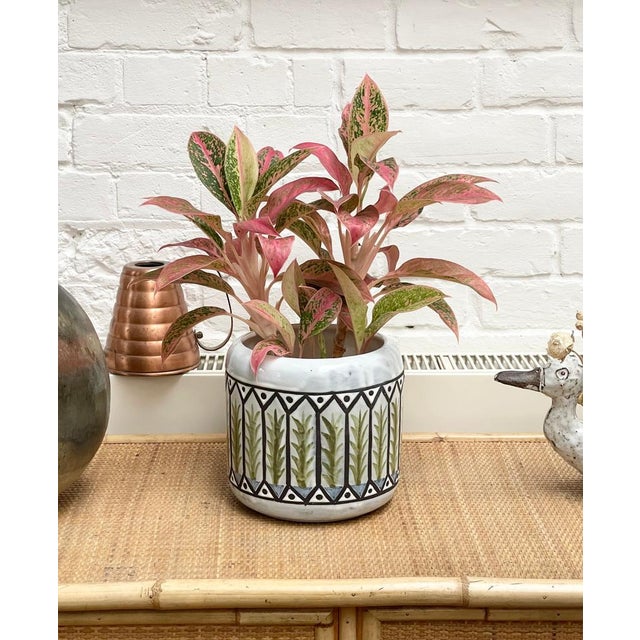 Vintage French Ceramic Cachepot by Roger Capron, 1970s For Sale - Image 3 of 15