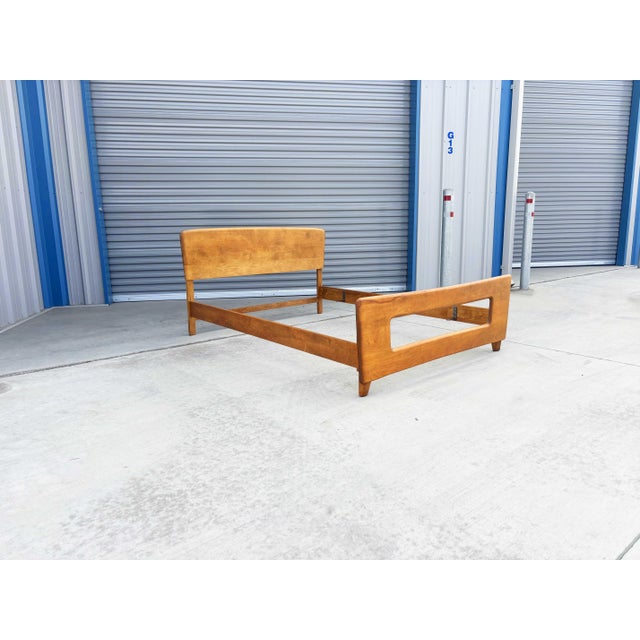 Mid-Century Modern 1960s Mid Century Maple Full Bed Frame by Heywood Wakefield For Sale - Image 3 of 12