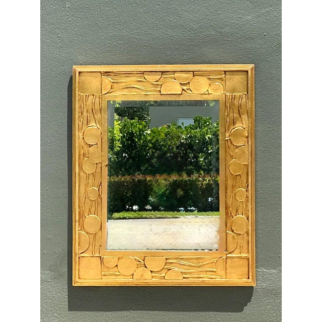 Late 20th Century Vintage Jay Spectre Gilt Deco Mirror For Sale - Image 5 of 12
