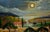 Contemporary "Tuscan Moon" Nocturnal Landscape in Acrylic on Masonite by Richard M. Bacon For Sale - Image 3 of 8