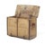Brown Antique Rustic Farmhouse Transport Chest For Sale - Image 8 of 13