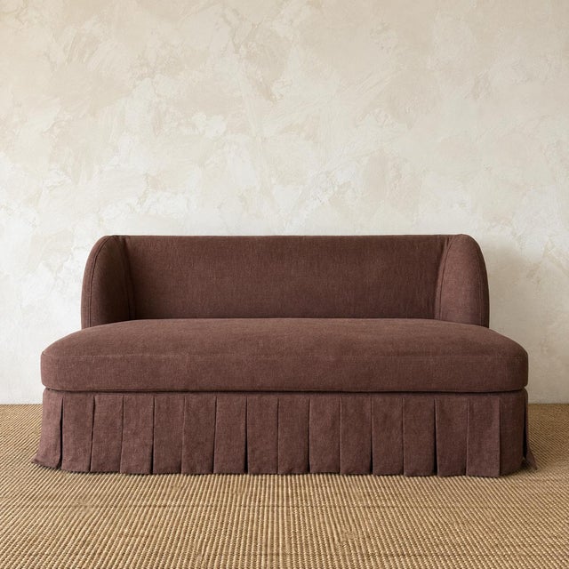 Dresden Banquette Sofa – Slip Covered For Sale In Los Angeles - Image 6 of 6
