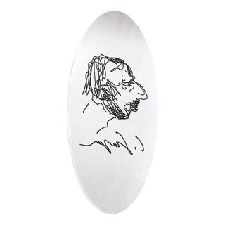 Self Portrait of Carlo Scarpa Mirror from Gavina For Sale