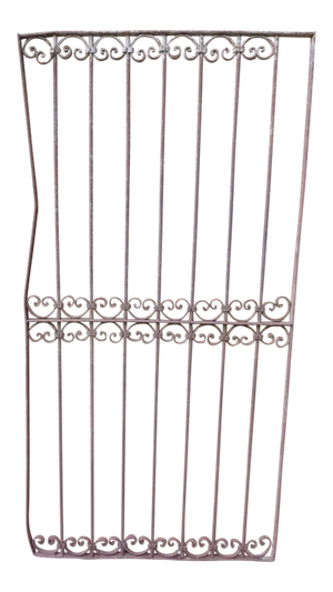 Antique Victorian Iron Gate or Garden Fence Element