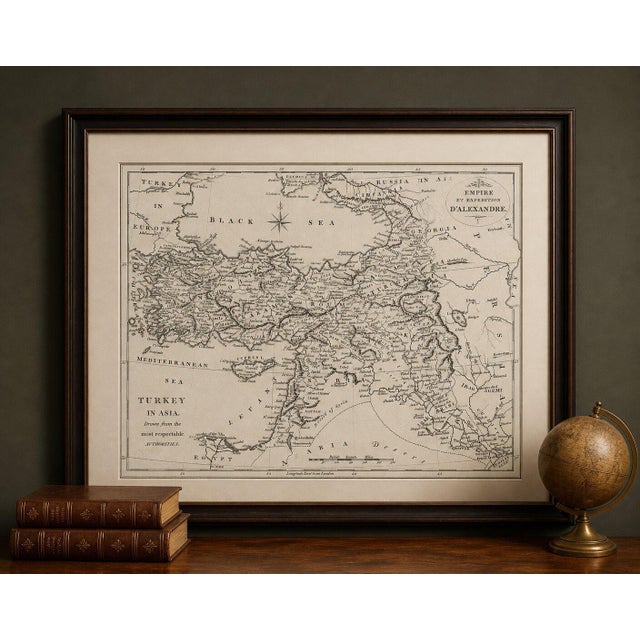Title: Ottoman Empire Map — Turkey in Asia, Syria & Mesopotamia, c.1830 A finely engraved map capturing the heart of the...