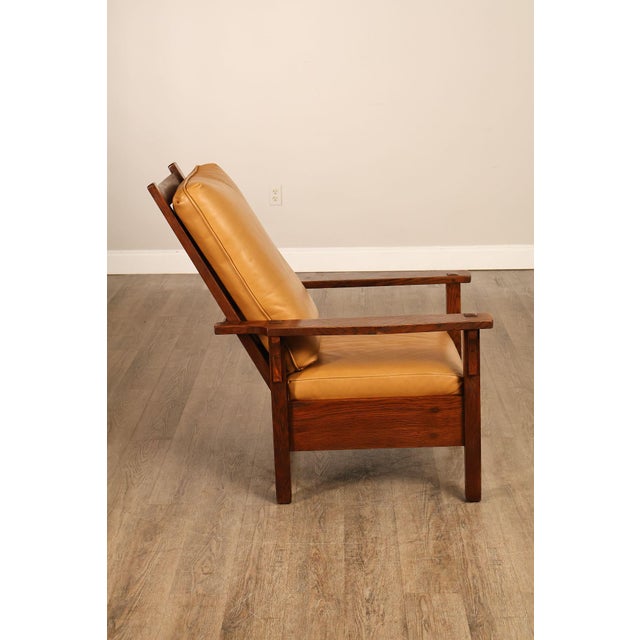 Gustav Stickley Antique Mission Oak Morris Chair Model 346 For Sale - Image 18 of 18