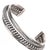 Metal 8" Tahe Navajo Sterling twisted wire stamped cuff bracelet For Sale - Image 7 of 11