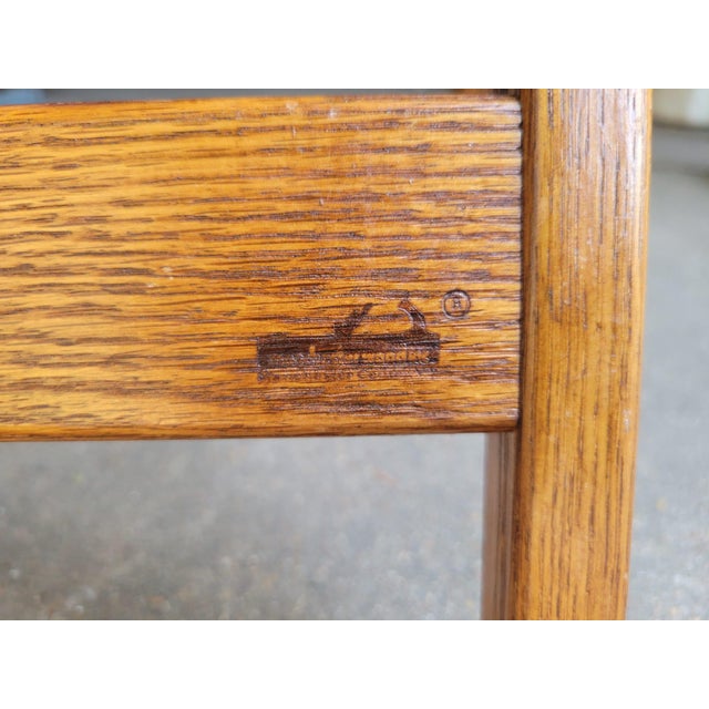 Late 20th Century Manchester Woods Inc Folding Tables - Set of 4 For Sale - Image 9 of 12