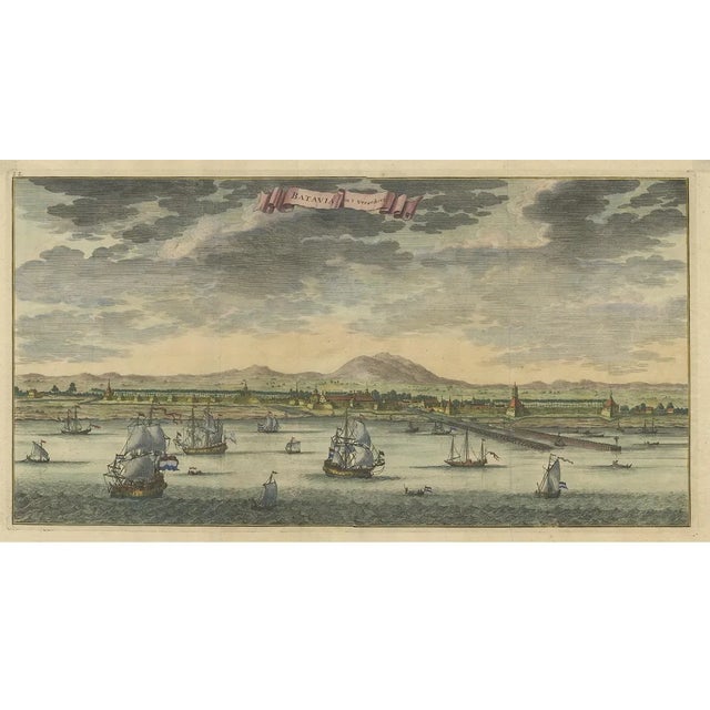 Valentijn, Batavia or Modern Jakarta, 1726, Paper For Sale