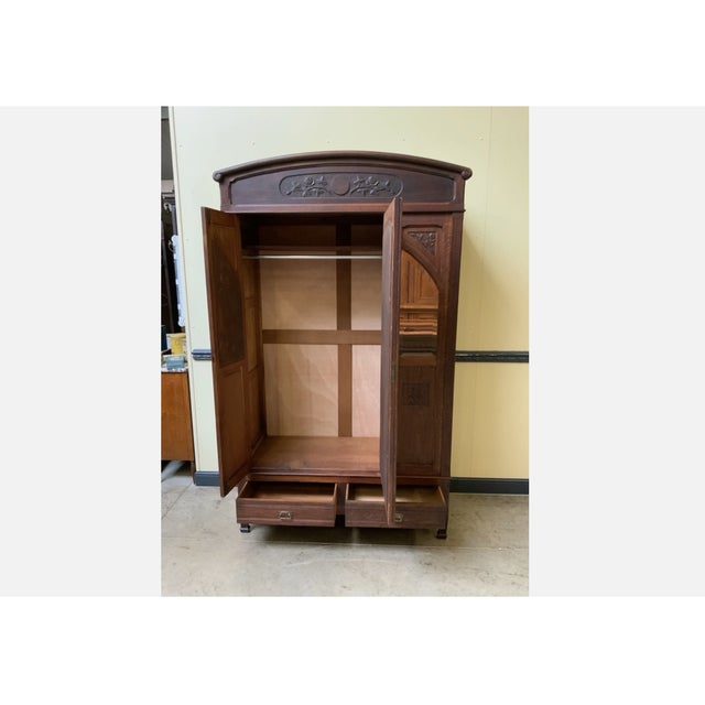 Antique Art Nouveau Wardrobe, 1910 For Sale - Image 3 of 11