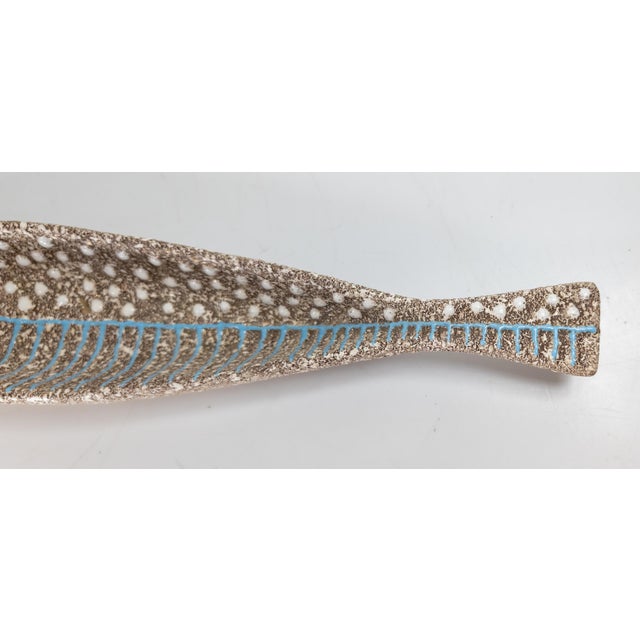 Mid 20th Century Mid-Century Modern Italian Pottery Fish Dish Attributed to Aldo Londi Bitossi or Raymor For Sale - Image 5 of 13