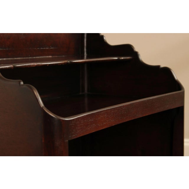 Brown 1930s Queen Anne Style Mahogany Bookstand For Sale - Image 8 of 12