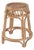 Antigua 24.75 in. Seat Height Round Rattan Counter Stool with Footrest, Natural Rattan For Sale