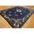 Textile Antique Chinese Peking Rug Hand Knotted Wool Oriental Blue Floral Deco 1920s For Sale - Image 7 of 10