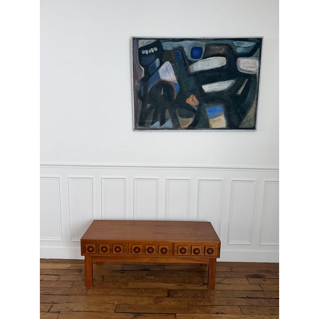 AB Glas and Trä Wood Cube Enamel Console by Lars Göran Nilsson for Glas & Trä. Sweden, 1960s For Sale - Image 4 of 12