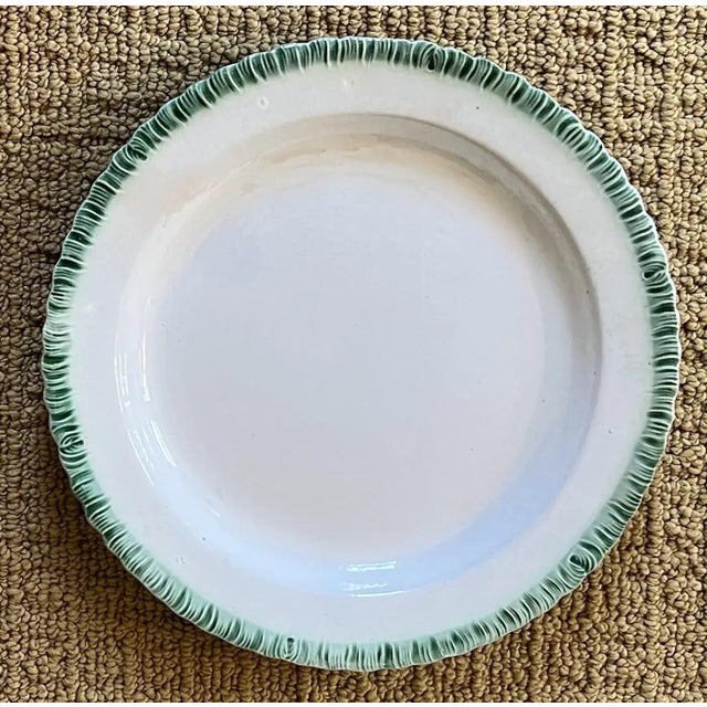 Antique Early 19th Century English Pearlware Green Feather Edge Plate For Sale - Image 17 of 17