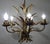 Hollywood Regency Gold Plated Metal Chandelier, 1960s For Sale - Image 12 of 13