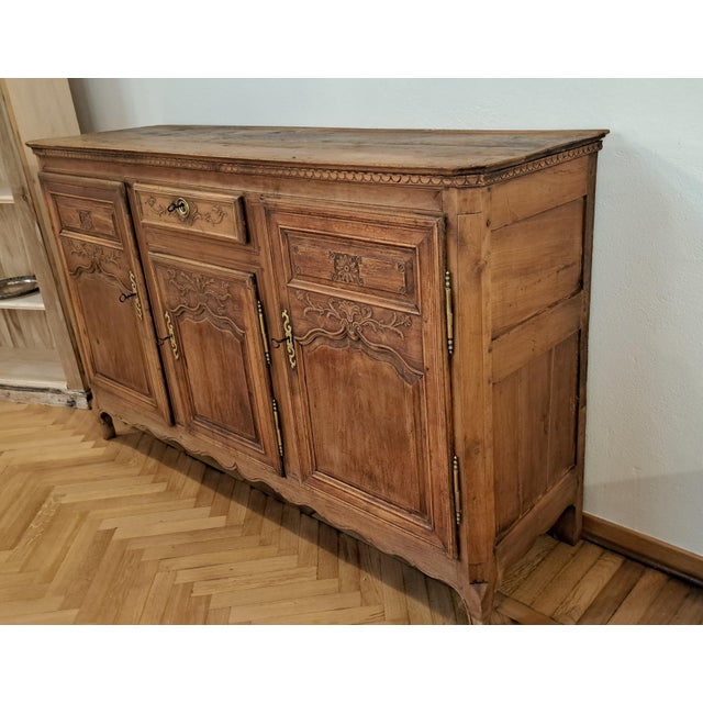 Antique Provencal Sideboard in Fruit Wood from Befos For Sale - Image 3 of 9