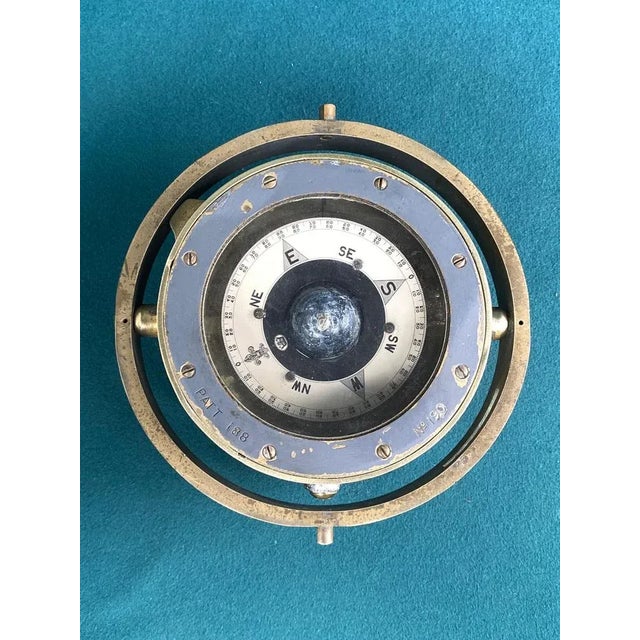 Antique maritime navy compass in very nice original condition.