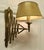French Painted Toleware and Brass Twin Scissor Lamp, 1890s For Sale - Image 4 of 11