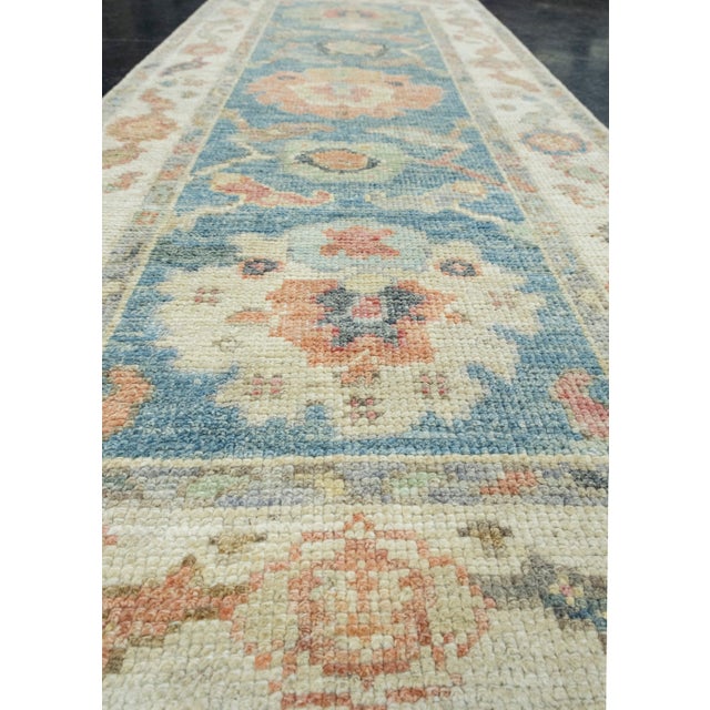 Textile Turkish Oushak Runner Rug 2'3" x 5'8" #17239 For Sale - Image 7 of 8