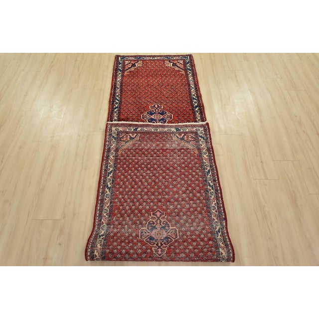 Mir Runner 2’8” X 10′ Red Wool Vintage Tribal Hand-Knotted Oriental Rug For Sale - Image 12 of 13