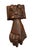 Metal Vintage Cast Iron Hand Door Knocker - Antique Victorian Style Architectural Hardware For Sale - Image 7 of 12