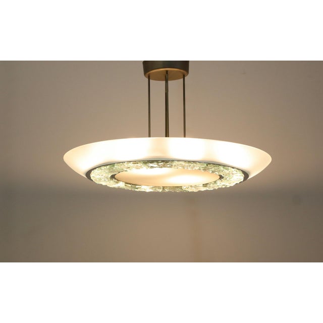 Mid-Century Modern Large Model 2459 Pendant Light by Max Ingrand for Fontana Arte, 1965 For Sale - Image 3 of 18