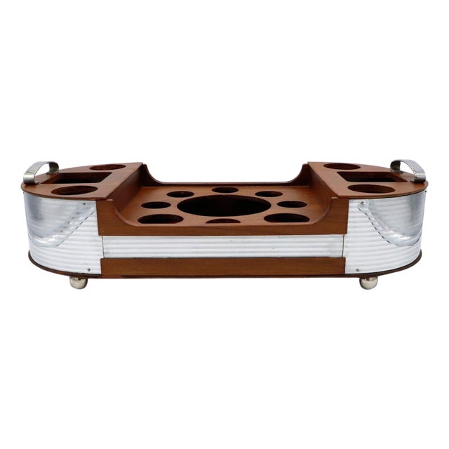 1950s Art Deco Serving Bar Tray For Sale